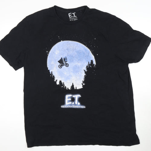 E.T. Men's Black Short Sleeve Movie T-Shirt