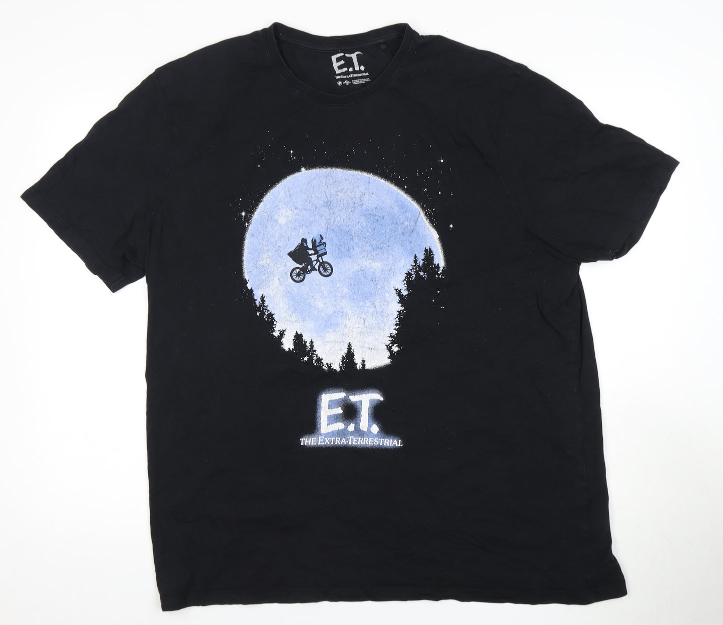 E.T. Men's Black Short Sleeve Movie T-Shirt