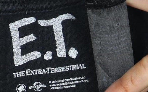E.T. Men's Black Short Sleeve Movie T-Shirt
