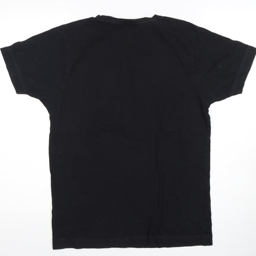 Men's Small Black NASA Graphic T-Shirt, Cotton, Crew Neck, Short Sleeve