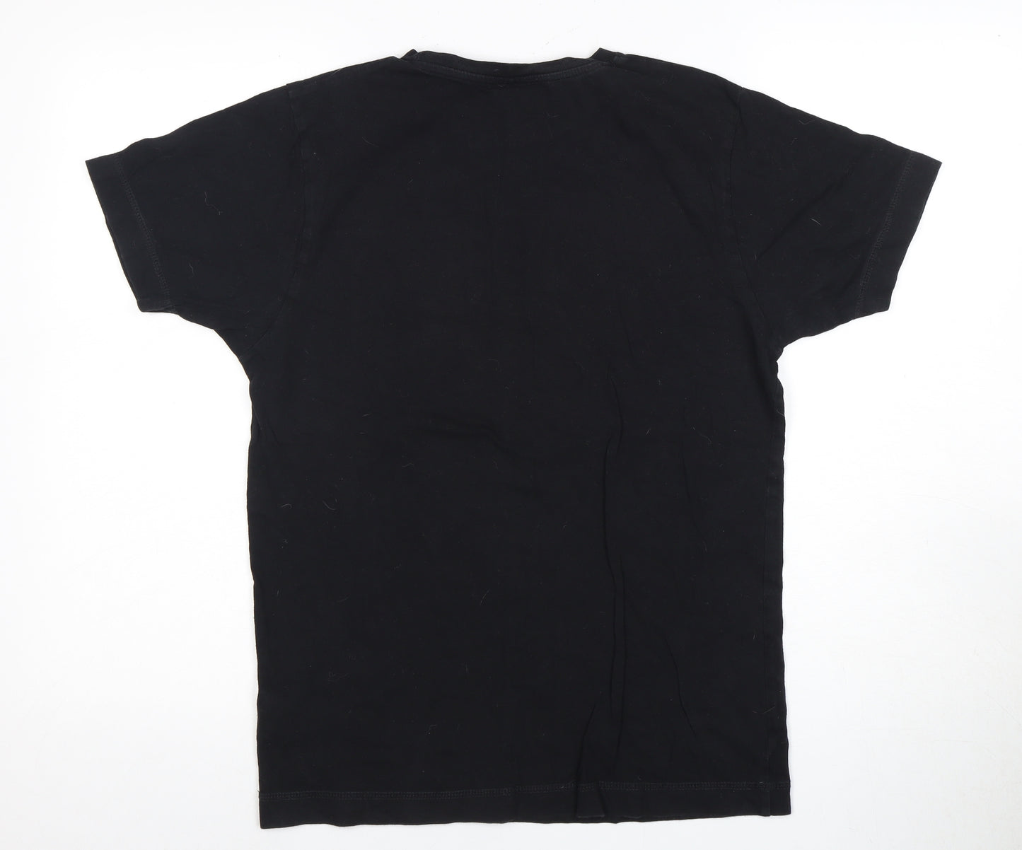 Men's Small Black NASA Graphic T-Shirt, Cotton, Crew Neck, Short Sleeve