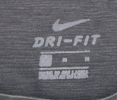 Nike Men's Grey Dri-FIT T-Shirt Size Regular