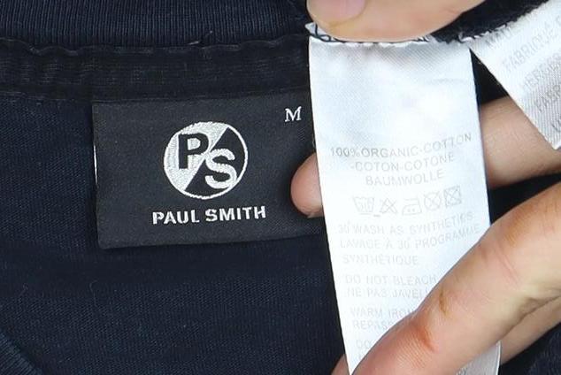 Paul Smith Men's Black Graphic Print T-Shirt M