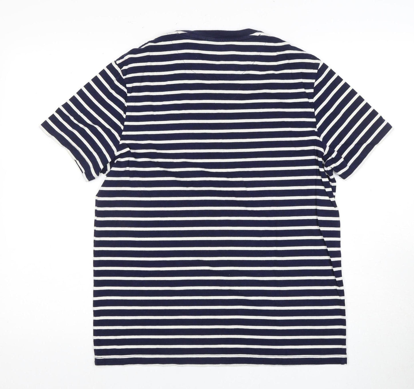 Lyle & Scott Men's Blue Striped T-Shirt, M, Classic Style
