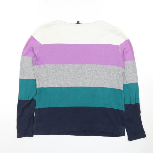Maine Women's Multicoloured Striped Top Size 12