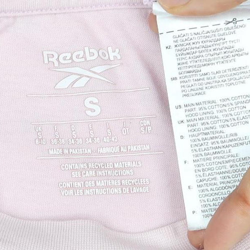 Reebok Pink Unisex T-Shirt S - Stylish Cotton Tee