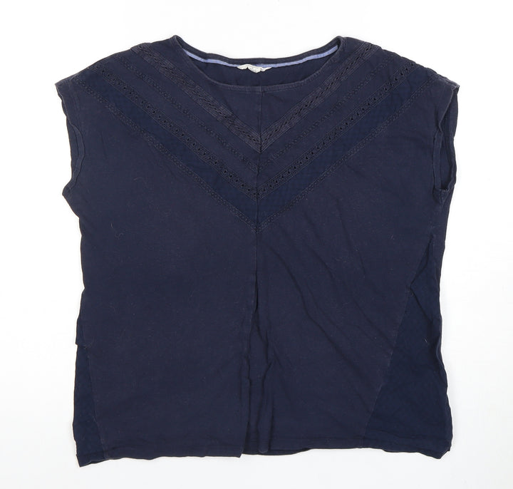 White Stuff Women's Blue Sleeveless Blouse 12