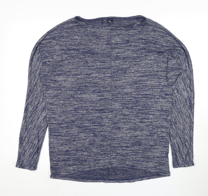 Gap Women’s Blue Long Sleeve Top - S, Jersey, Casual