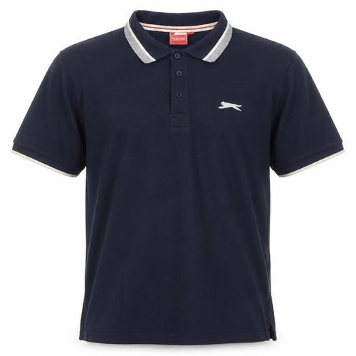 Slazenger Men's Blue Polo Shirt L, Short Sleeve
