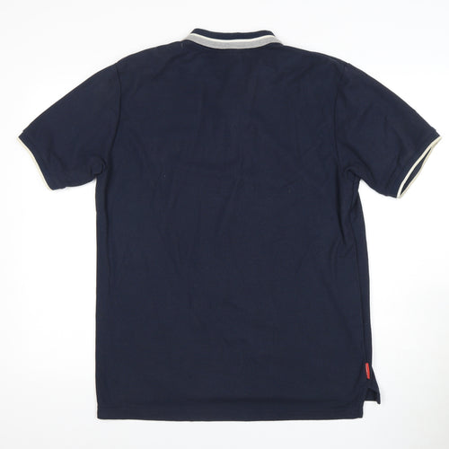 Slazenger Men's Blue Polo Shirt L, Short Sleeve