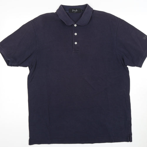Pringle Men's Blue Polo Shirt, Size S, Short Sleeve