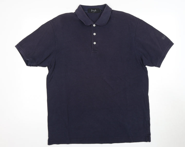 Pringle Men's Blue Polo Shirt, Size S, Short Sleeve
