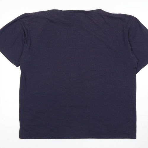 Kangol Men's 2XL Blue Crew Neck Short Sleeve T-Shirt