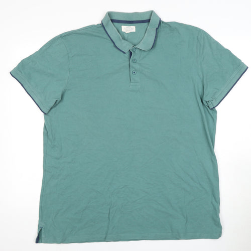 Mountain Warehouse Men's Green Polo Shirt Size 2XL