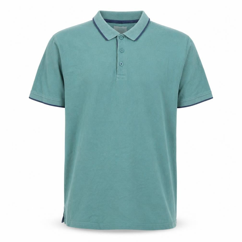 Front view of Mountain Warehouse Men's Green Polo Shirt, size 2XL