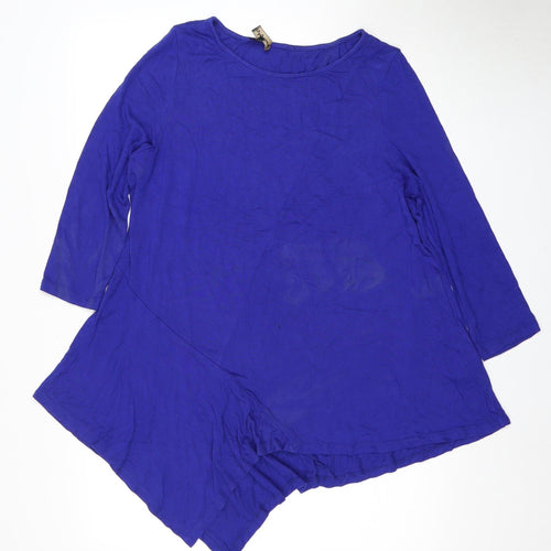 Phase Eight Women's Blue 3/4 Sleeve T-Shirt Size 16