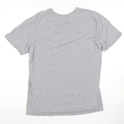 Nike Boys Grey S Athletic T-Shirt with Logo