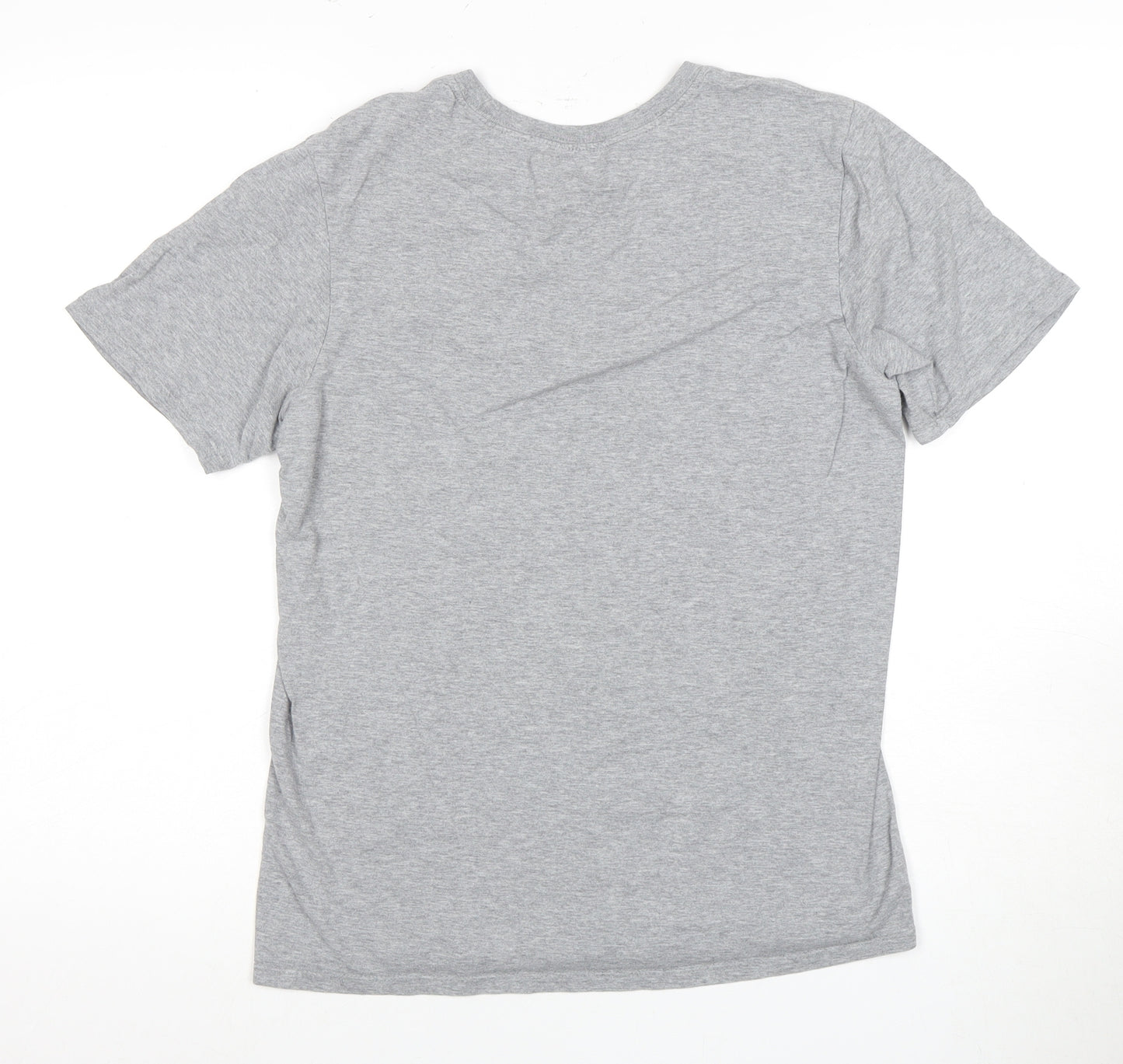 Nike Boys Grey S Athletic T-Shirt with Logo