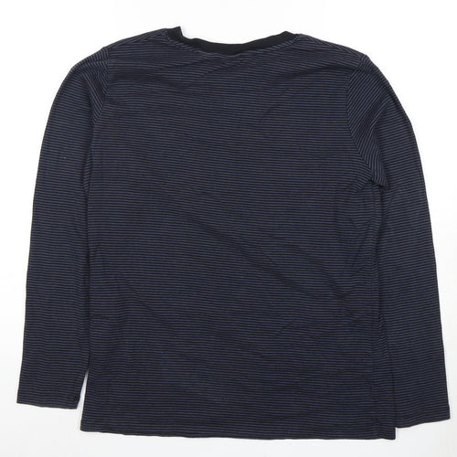 Levi's Black Striped Long Sleeve T-Shirt XL