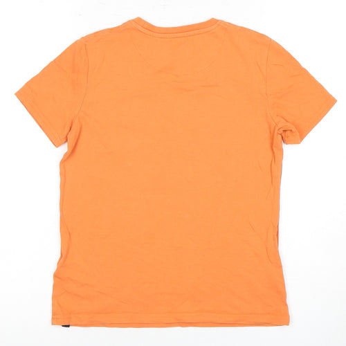 Penguin Boys Orange Graphic T-Shirt, Size 10-11 Years
