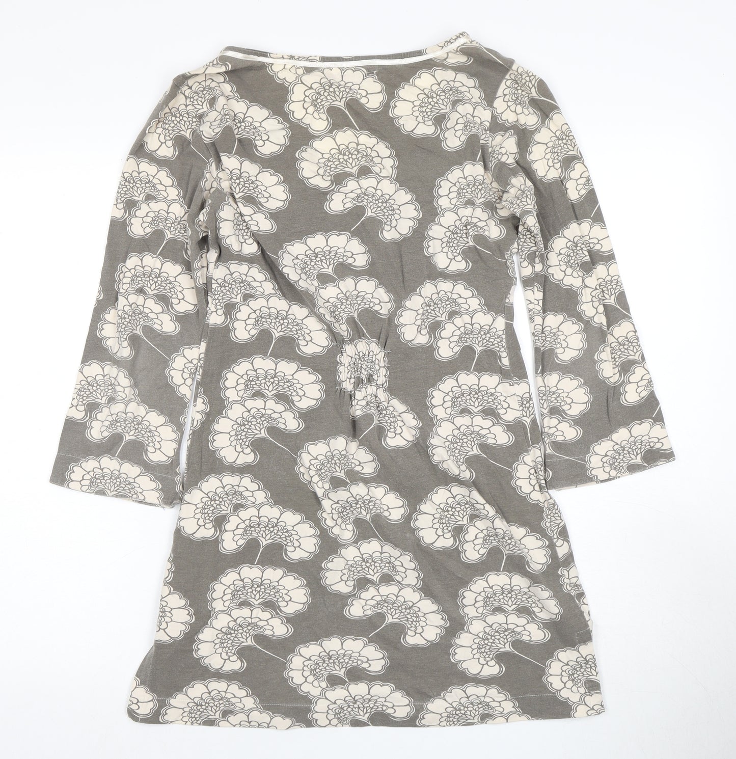 White Stuff Women's Grey Floral Shift Dress Size 8
