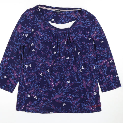 Maine New England Women's Purple Floral Blouse Size 16