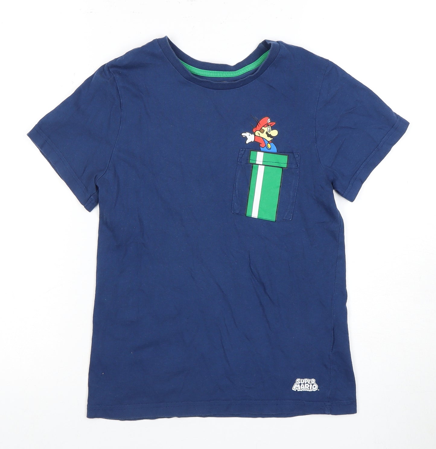 Super Mario Boys Blue T-Shirt - 9-10 Years
