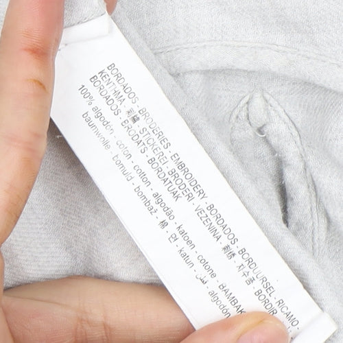 ZARA BASIC Women's Beige Blouse, Size M with Embroidery