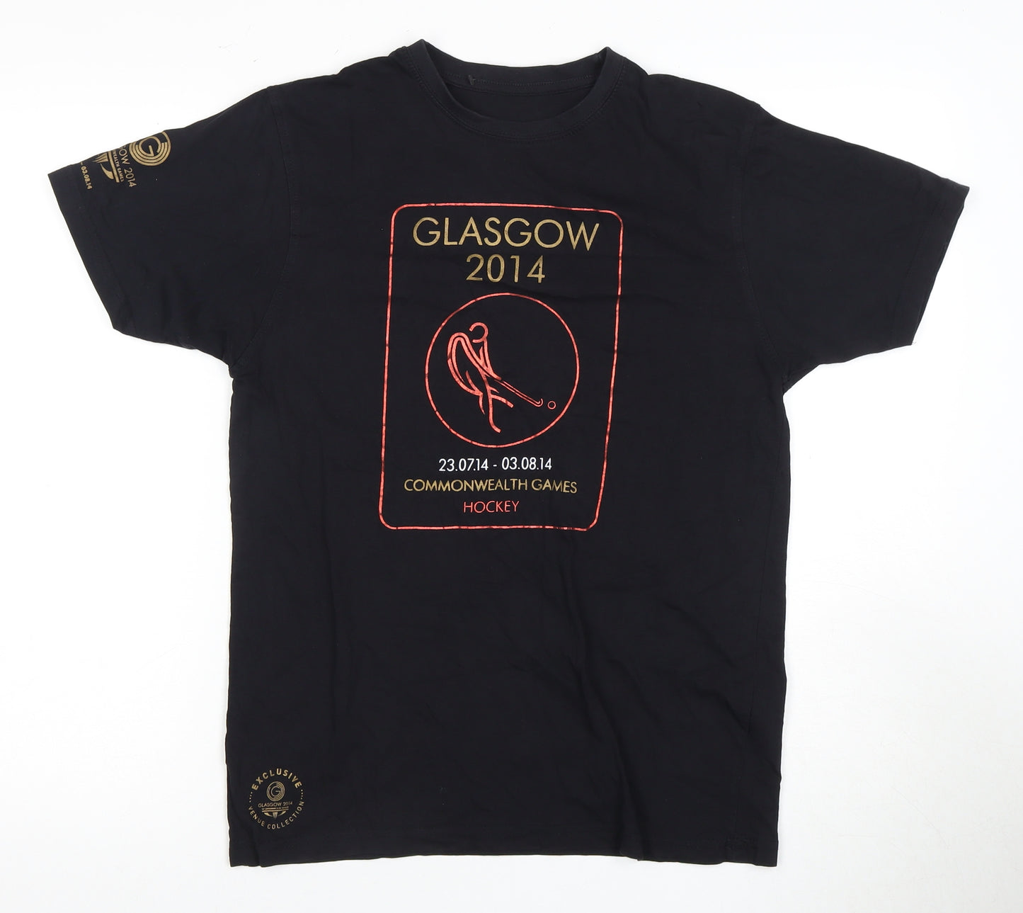 Glasgow 2014 Sports T-Shirt, Black, Small