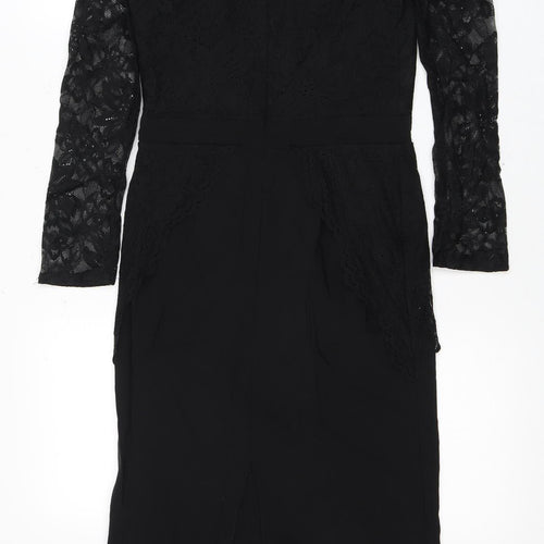 Tempest Elegant Black Lace Sheath Dress for Women - Party Perfect