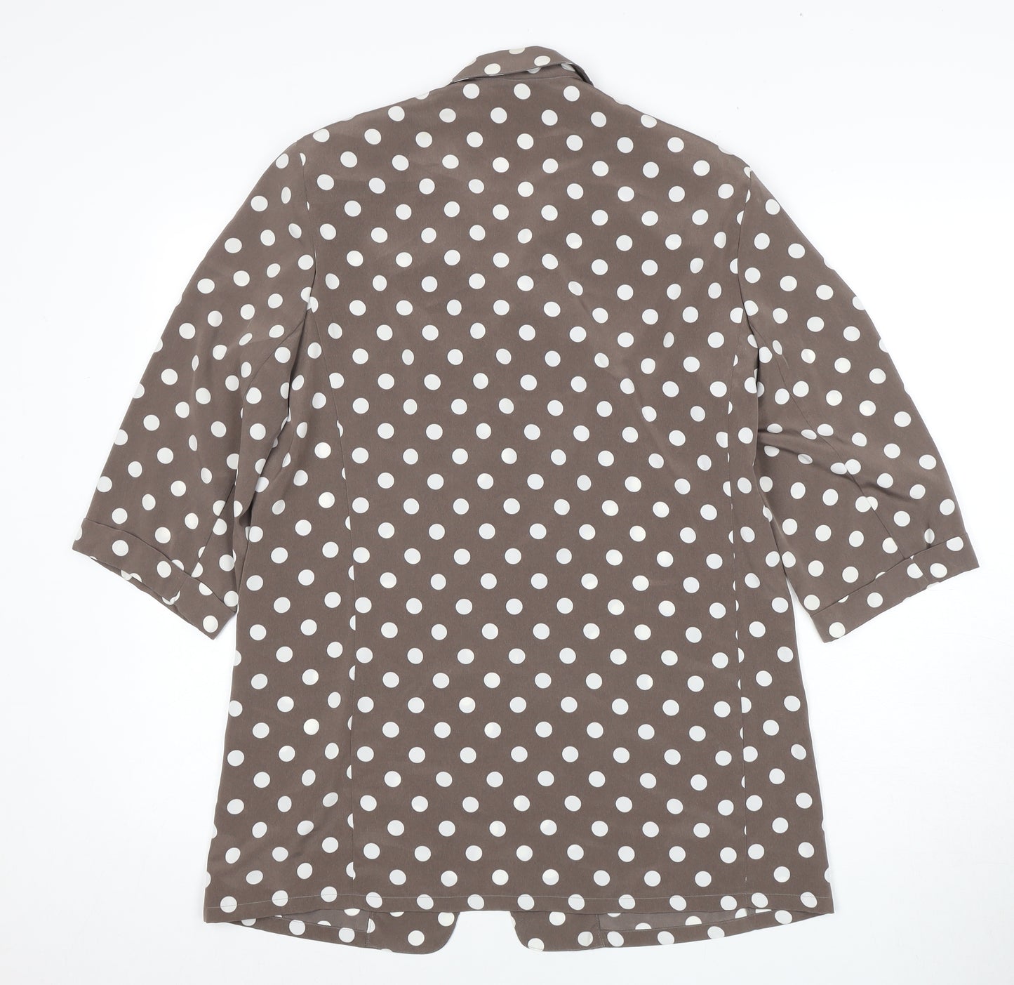 Jaeger Women's Brown Polka Dot Blazer Size 12