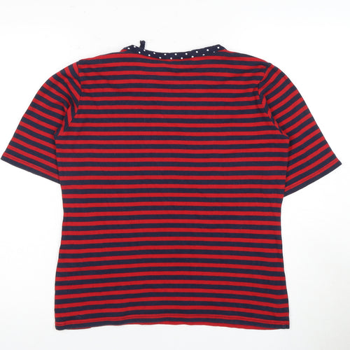 Isle Women's Multicoloured Striped Bow Top, Size 14