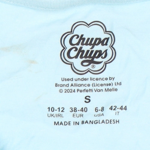Chupa Chups Unisex Blue Retro T-Shirt Size S