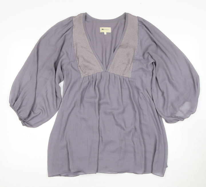 Aline Vanessabrunno Women's Grey Tunic Blouse Size 10