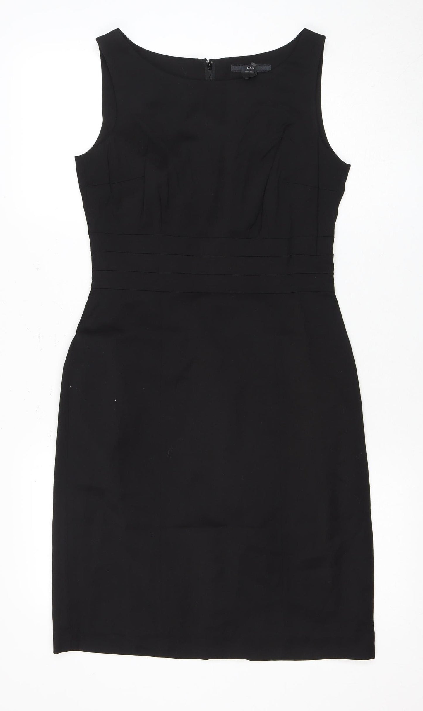 H&M Women's Black Sheath Dress Size 10 Workwear