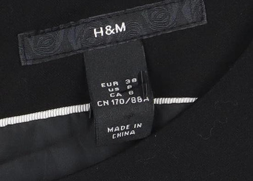H&M Women's Black Sheath Dress Size 10 Workwear