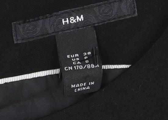 H&M Women's Black Sheath Dress Size 10 Workwear