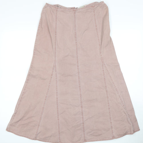 Bonmarché Women's Pink A-Line Skirt Size 12