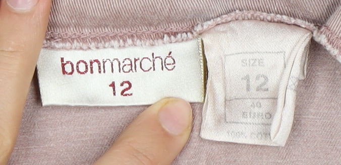 Bonmarché Women's Pink A-Line Skirt Size 12