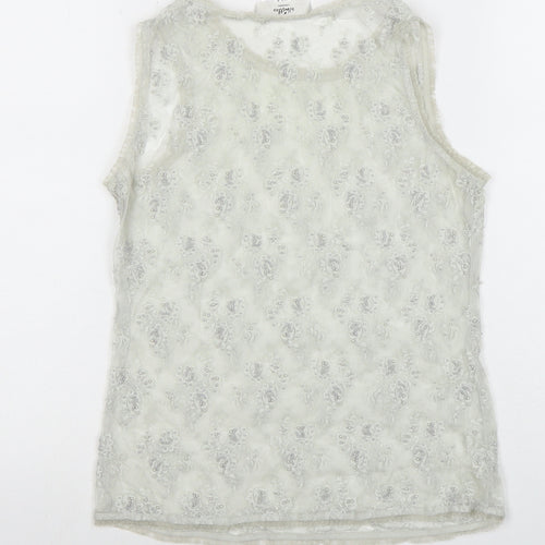 Whistles Women's Ivory Tank Top UK Size 8