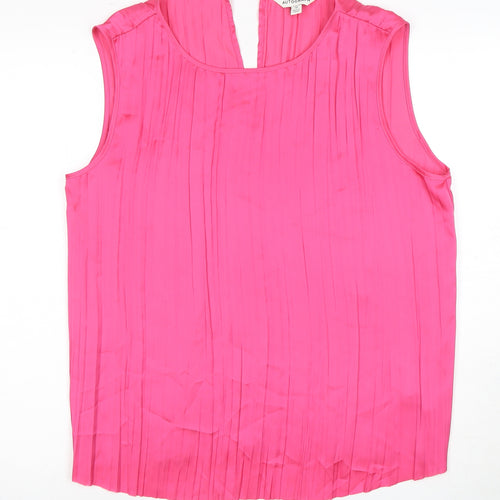 Marks and Spencer Women Pink Sleeveless Blouse, Size 12