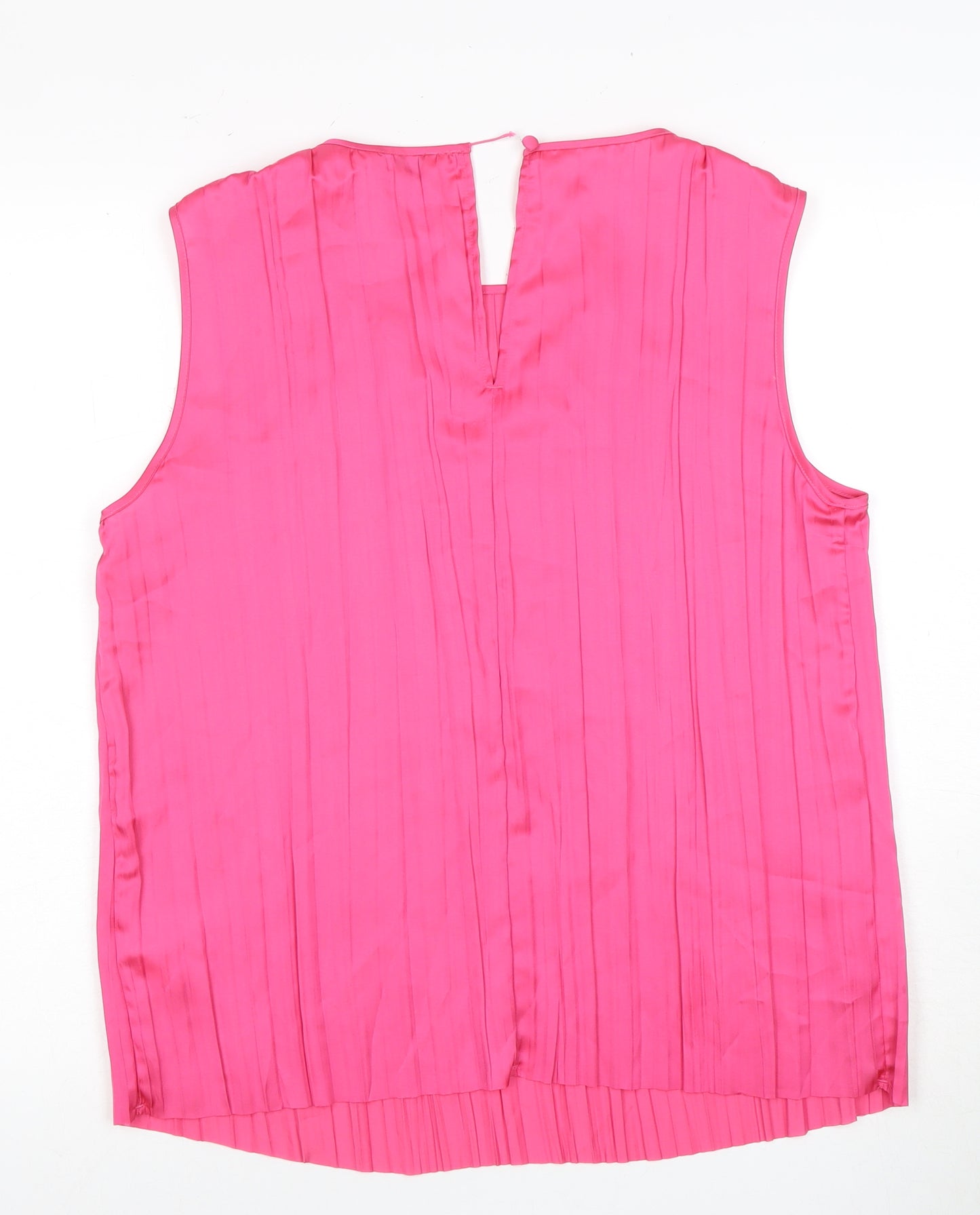 Marks and Spencer Women Pink Sleeveless Blouse, Size 12