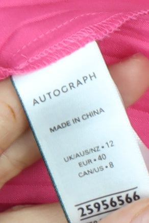 Marks and Spencer Women Pink Sleeveless Blouse, Size 12