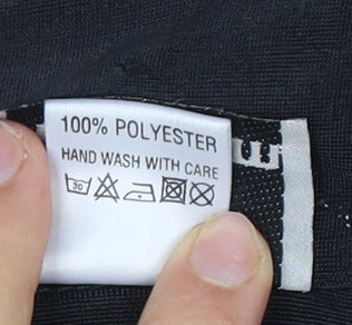 Anagram Women's Black Plus Size Beaded Button-Up Top