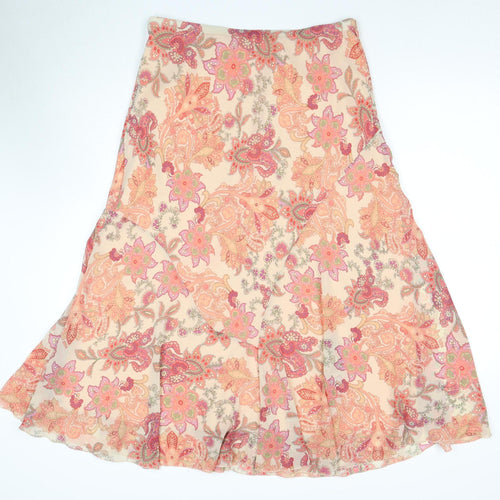Marks and Spencer Women's Multicoloured A-Line Skirt Size 16