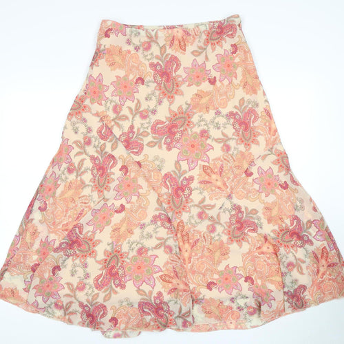Marks and Spencer Women's Multicoloured A-Line Skirt Size 16
