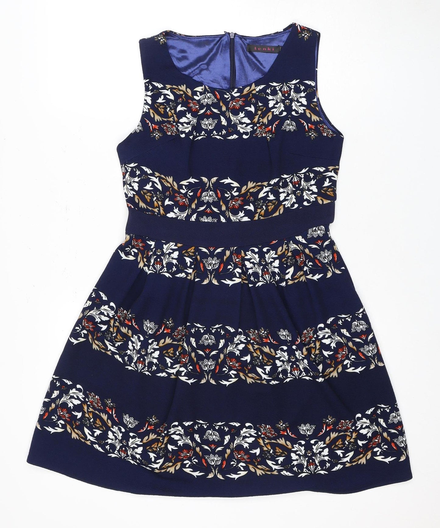 Tenki London Women's Multicoloured Fit & Flare Dress, Size 12
