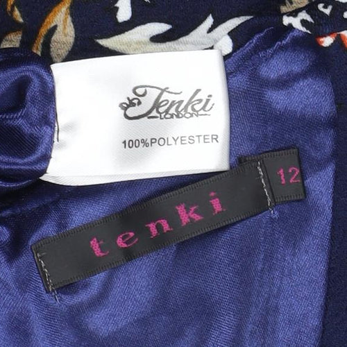 Tenki London Women's Multicoloured Fit & Flare Dress, Size 12