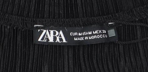 Zara Women's Black Wrap Blouse Long Sleeve XS