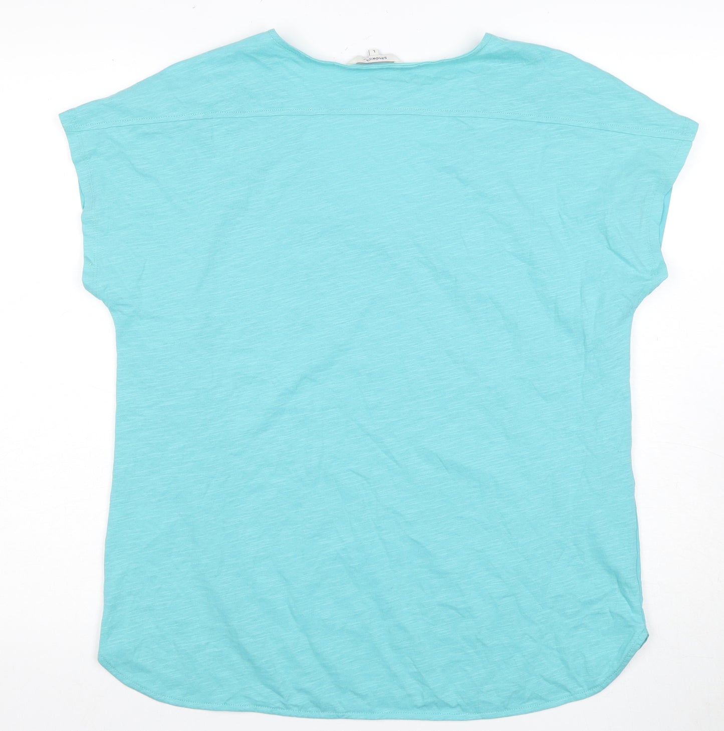 Sandwich Women's Blue V-Neck T-Shirt - Size L